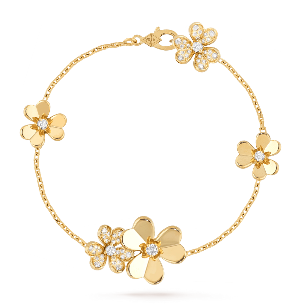 ¡®Dream¡¯FRIVOLE GOLD 5 FLOWERS BRACELET