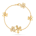 ¡®Dream¡¯FRIVOLE GOLD 5 FLOWERS BRACELET