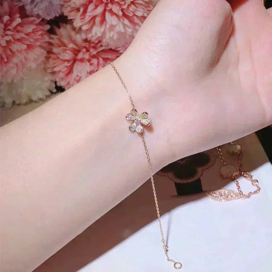 „Dream“ FRIVOLE GOLD BLUMEN DIAMANTARMREIF