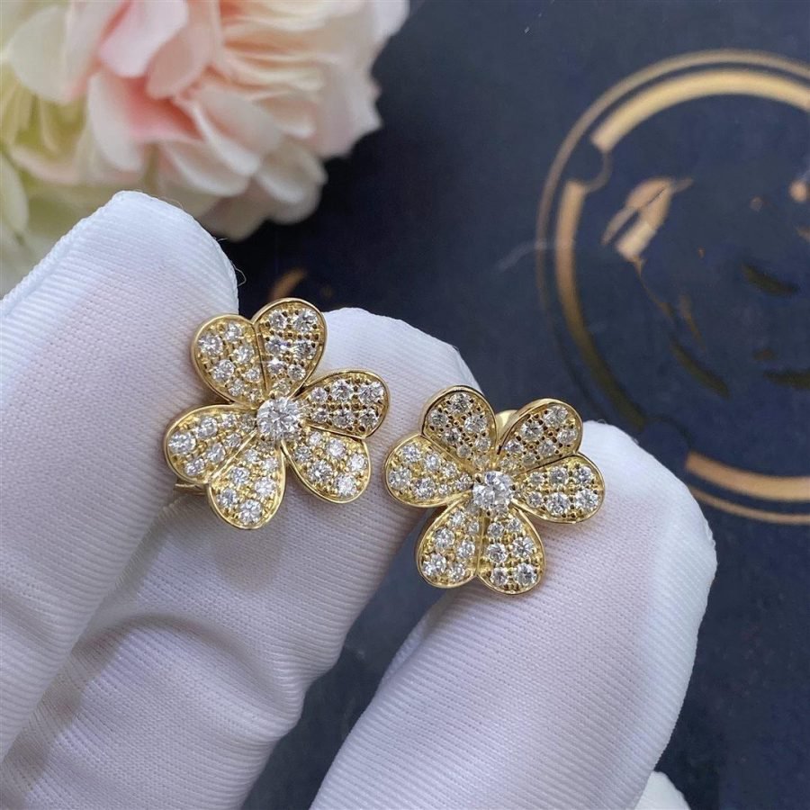 ¡®Dream¡¯FRIVOLE GOLD FLOWER DIAMOND EARRINGS