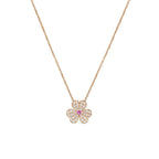 „Traum“ FRIVOLE ROSÉGOLD BLUMEN DIAMANT HALSKETTE