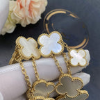 ¡®Dream¡¯CLOVER EARRINGS WHITE MOP 4 MOTIFS GOLD