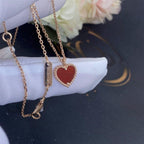 ¡®Dream¡¯SWEET CLOVER CARNELIAN HEART NECKLACE