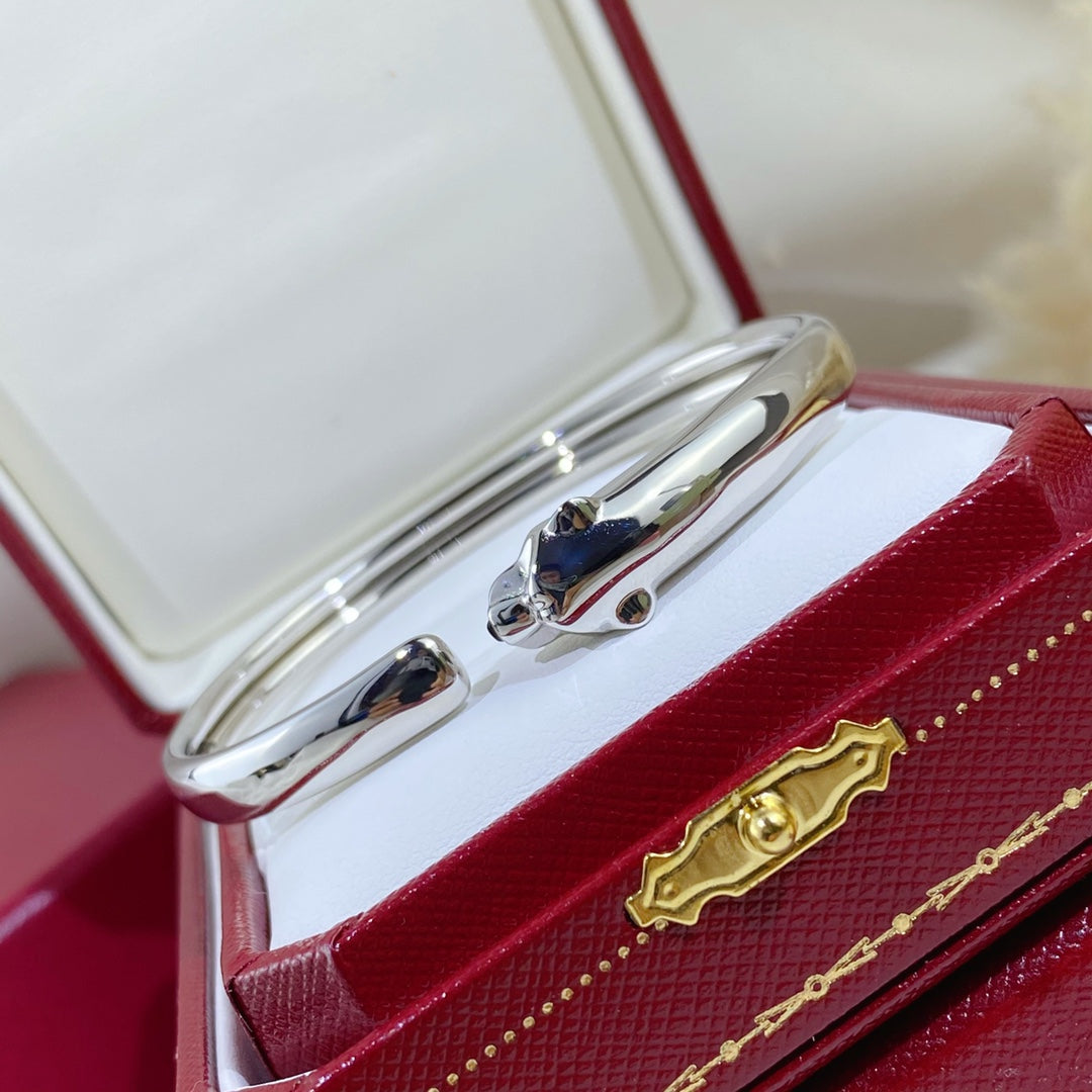 ¡®Dream¡¯PANTHERE SILVER OPEN BRACELET